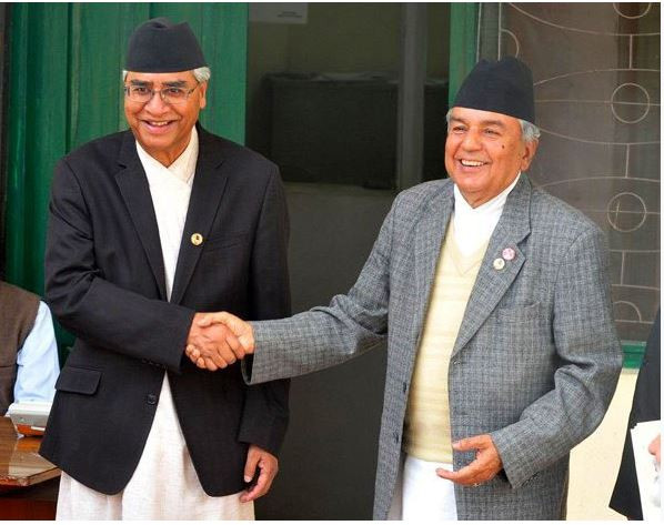 कांग्रेस सभापति देउवा बरिष्ठ नेता  पौडेल निवासमा, कांग्रेसले लियो नयाँ मोड