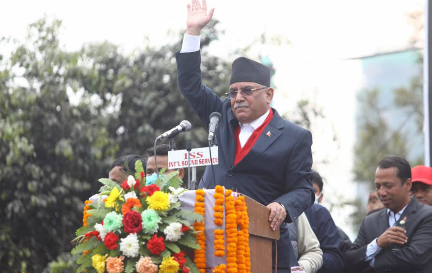 प्रधानमन्त्रीमा दाबी छैन : प्रचण्ड