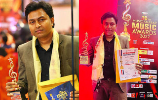 सम्पादक मिलन बिश्वकर्माले जिते १०औ म्युजिक खबर म्युजिक अवार्ड